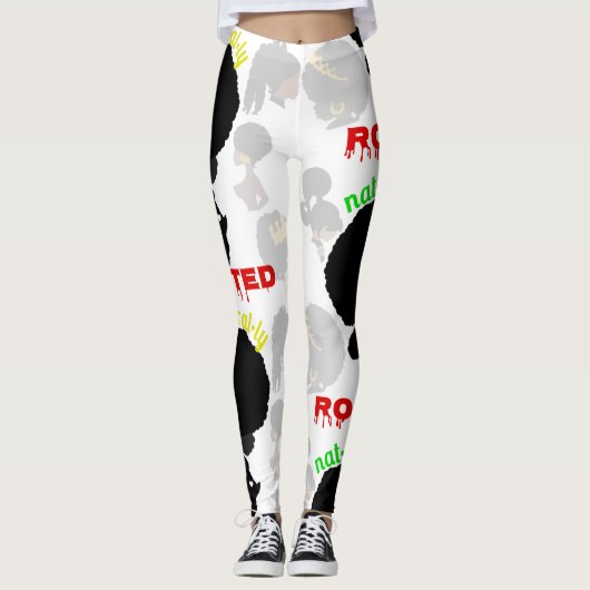 Cultuur-Collectie-natuurlijk gerooid Leggings (Voorkant)