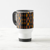Cultuur Cup Moderne Mudcloth Bogolan Tribal Reisbeker (Voorkant links)