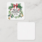 Cultuur Decoratie Kerstfeest Notitiekaartje (Voorkant / Achterkant)