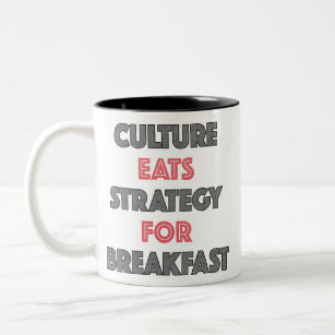 Cultuur eet strategie voor ontbijt Mok