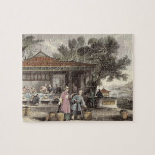 Cultuur en voorbereiding van thee uit 'China in Legpuzzel