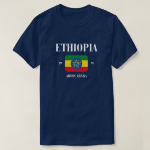 Cultuur Ethiopië vlag T-shirt