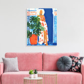 Cultuur, Kleurig Moedig Eclectisch Modern Boheems Canvas Afdruk (Insitu (Woonkamer))