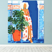 Cultuur, kleurrijke, oude, moderne Bohemen Canvas Afdruk (Insitu (Houten vloer))