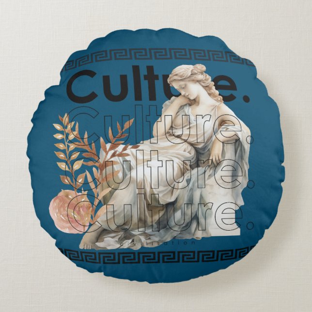 Cultuur Rond Kussen (Voorkant)