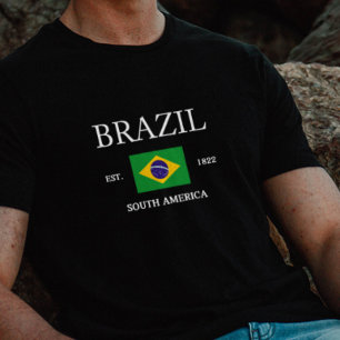 Cultuur van Brazilië Vlag T-shirt vieren