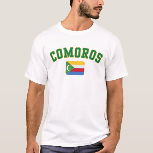Cultuur van Pride Comoren Vlag T-shirt vieren (Voorkant)