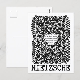 CULTUUR verkeert in een gevarenfilosofie, nietzsch Briefkaart