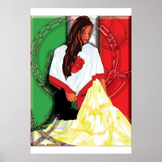 cultuurmeisje poster (Voorkant)