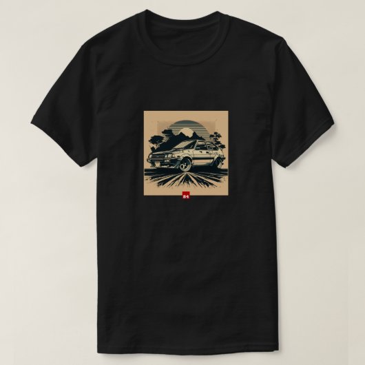 Culver City Hatchback Retro Fantasy T-Shirt (Design voorkant)