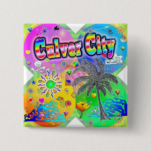 Culver CIty Quadro Seasons Button (Voorkant)