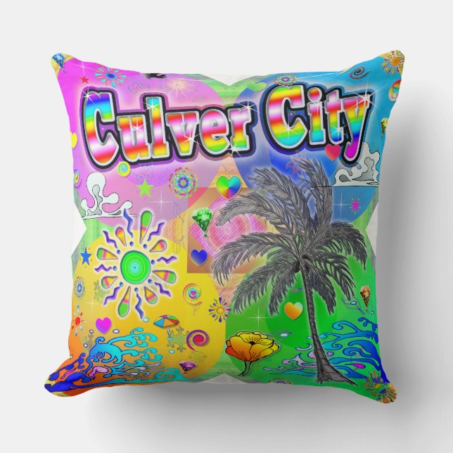 Culver CIty Quadro Seizoenen Kussen (Voorkant)