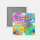 Culver CIty Quadro Seizoenen Magnet (Voorkant / Achterkant)