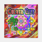 Culver City Tropical Friends Magnet (Voorkant)