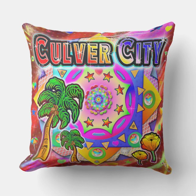 Culver City Tropical Friends Pillow Buitenkussen (Voorkant)
