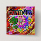 Culver City Tropische Vrienden Button (Voorkant)