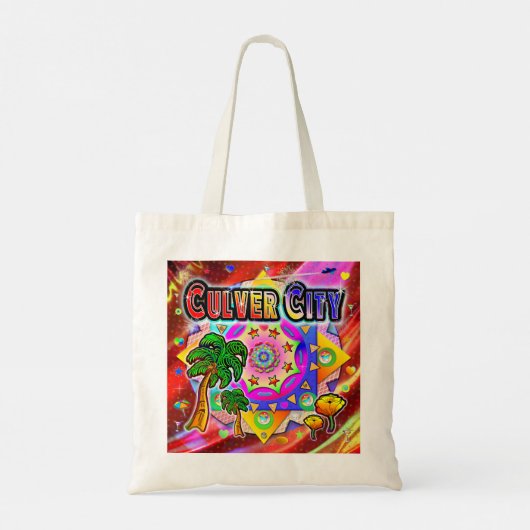 Culver City Tropische Vrienden Canvas tas (Achterkant)