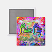 Culver City Vista Express-magneet Magneet (Voorkant / Achterkant)