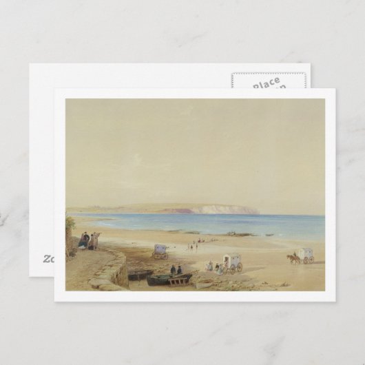 Culver Cliff, eiland of Wight (m/c, pen & inkt, li Briefkaart (Voorkant / Achterkant)