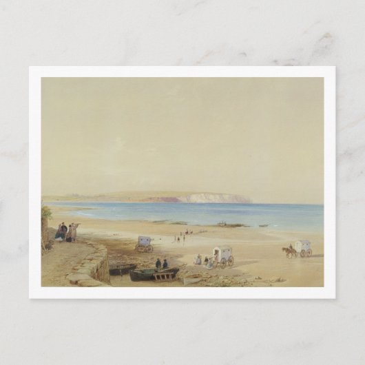 Culver Cliff, eiland of Wight (m/c, pen & inkt, li Briefkaart (Voorkant)