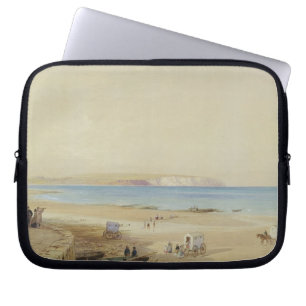 Culver Cliff, eiland of Wight (m/c, pen & inkt, li Laptop Sleeve