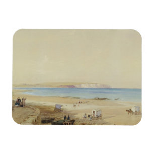 Culver Cliff, eiland of Wight (m/c, pen & inkt, li Magneet