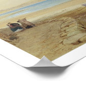 Culver Cliff, eiland of Wight (m/c, pen & inkt, li Poster (Hoek)