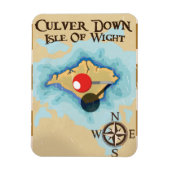 Culver Down Isle of wight England reisposter Magneet (Verticaal)
