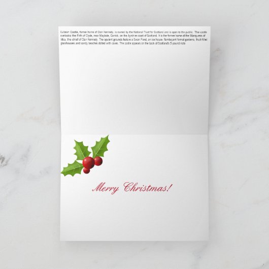 Culzean Castle - Clan Kennedy kerstKaart Feestdagen Kaart (Binnen)