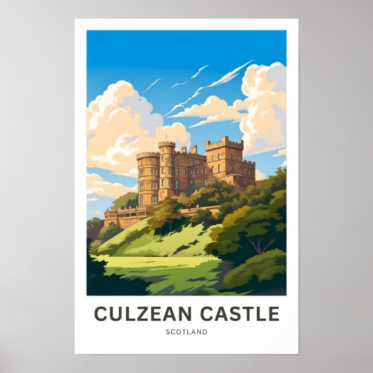 Culzean Castle Scotland Reisprint Poster (Voorkant)