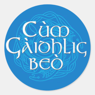 Cùm Gàidhlig Beò! Ronde Sticker