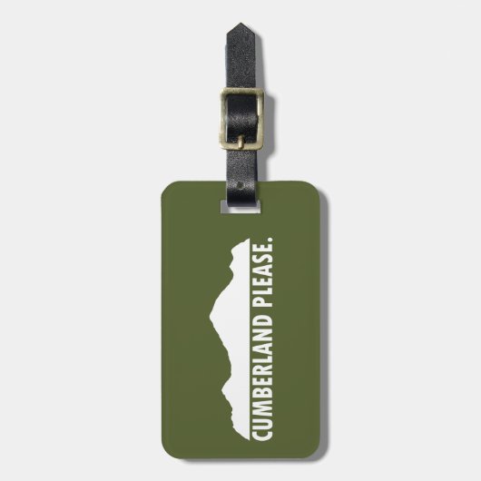 Cumberland alsjeblieft bagagelabel (Voorkant verticaal)