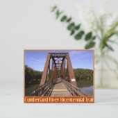 Cumberland Bicentennial Trail Bridge Briefkaart (Staand voorkant)