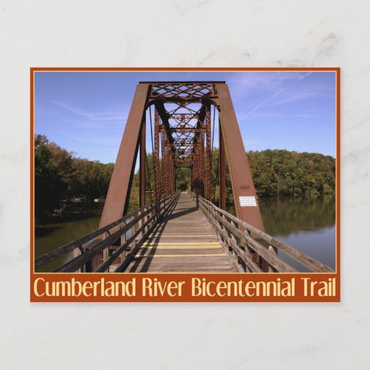 Cumberland Bicentennial Trail Bridge Briefkaart (Voorkant)