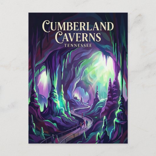 Cumberland Caverns Tennessee Briefkaart (Voorkant)