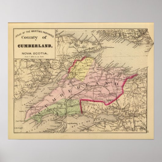 Cumberland Co., NS Poster (Voorkant)