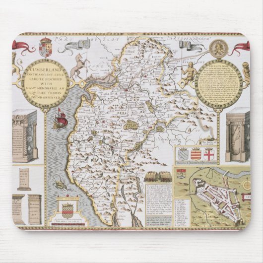 Cumberland en de oude stad Carlile Muismat (Voorkant)