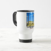 Cumberland, Engeland vintage stijl reisposter. Reisbeker (Voorkant links)