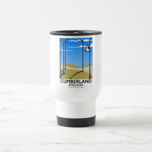 Cumberland, Engeland vintage stijl reisposter. Reisbeker (Center)