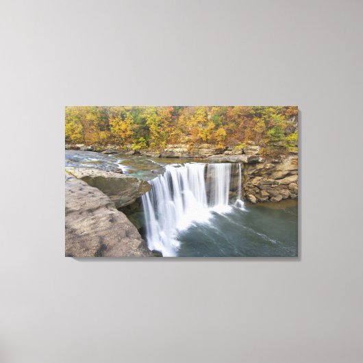 Cumberland Falls State Park bij Corbin Kentucky Canvas Afdruk (Voorkant)