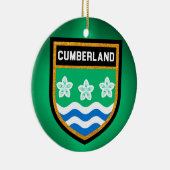 Cumberland Flag Keramisch Ornament (Rechts)
