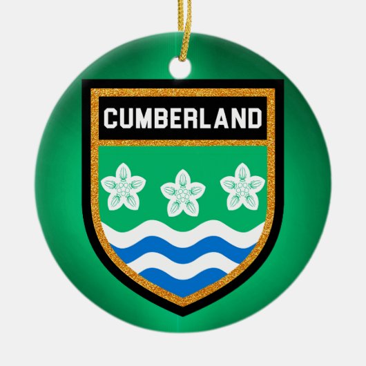 Cumberland Flag Keramisch Ornament (Voorkant)