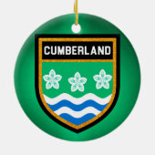 Cumberland Flag Keramisch Ornament (Achterkant)