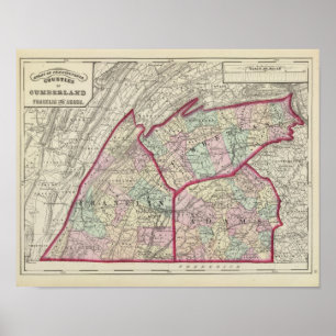 Cumberland, Franklin, provincie Adams Poster