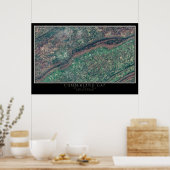 Cumberland Gap National Park Satellite Map Poster (Keuken)