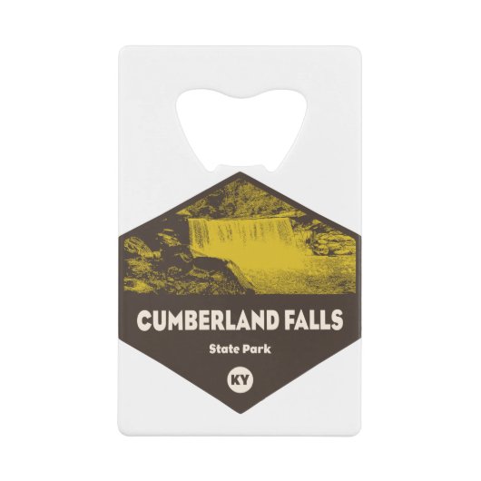 Cumberland Herfst State Park Kentucky Creditkaart Flessenopener (Voorkant)