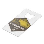 Cumberland Herfst State Park Kentucky Creditkaart Flessenopener (Voorkant Gekanteld)