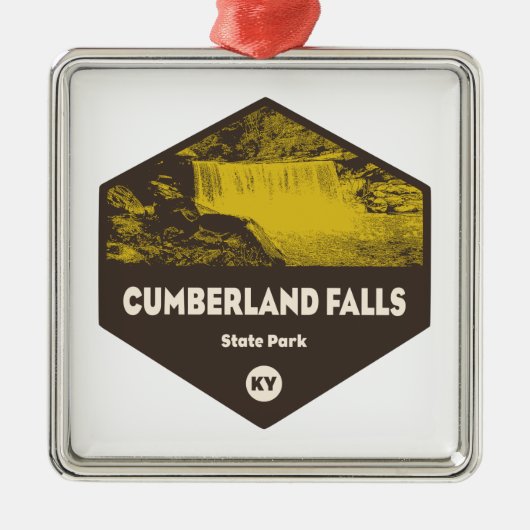 Cumberland Herfst State Park Kentucky Metalen Ornament (Voorkant)