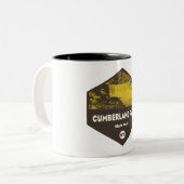 Cumberland Herfst State Park Kentucky Tweekleurige Koffiemok (Voorkant links)