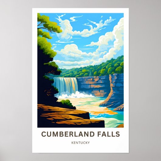 Cumberland Herfsten Kentucky Travel Print (Voorkant)